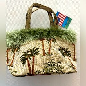 Bovano USA Palm Tree Themed purse NWT
